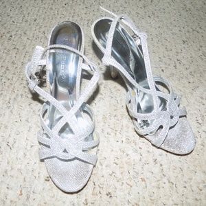 Silver Sparkly Heels